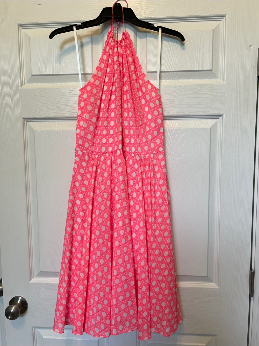 Vineyard Vines Pink Halter Polka Dot Sundress
